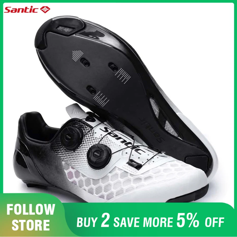 Cycling Shoe Insoles - Santic Men Cycling Shoes Hardness14 Carbon