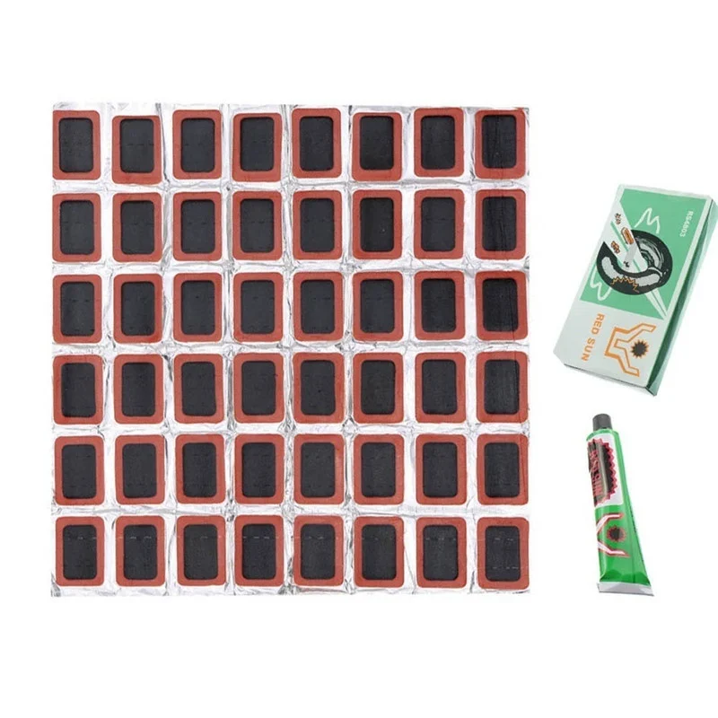 Bicycle Repair Kit - 48pcs Bicycle Cold Glue + Glue