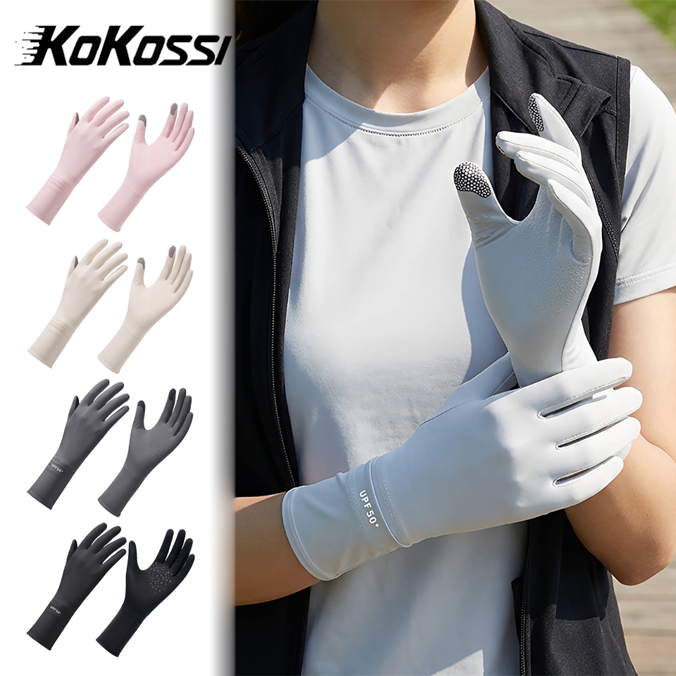 Cycling Gloves - KoKossi Upf50+ Sunscreen Gloves Ice Silk