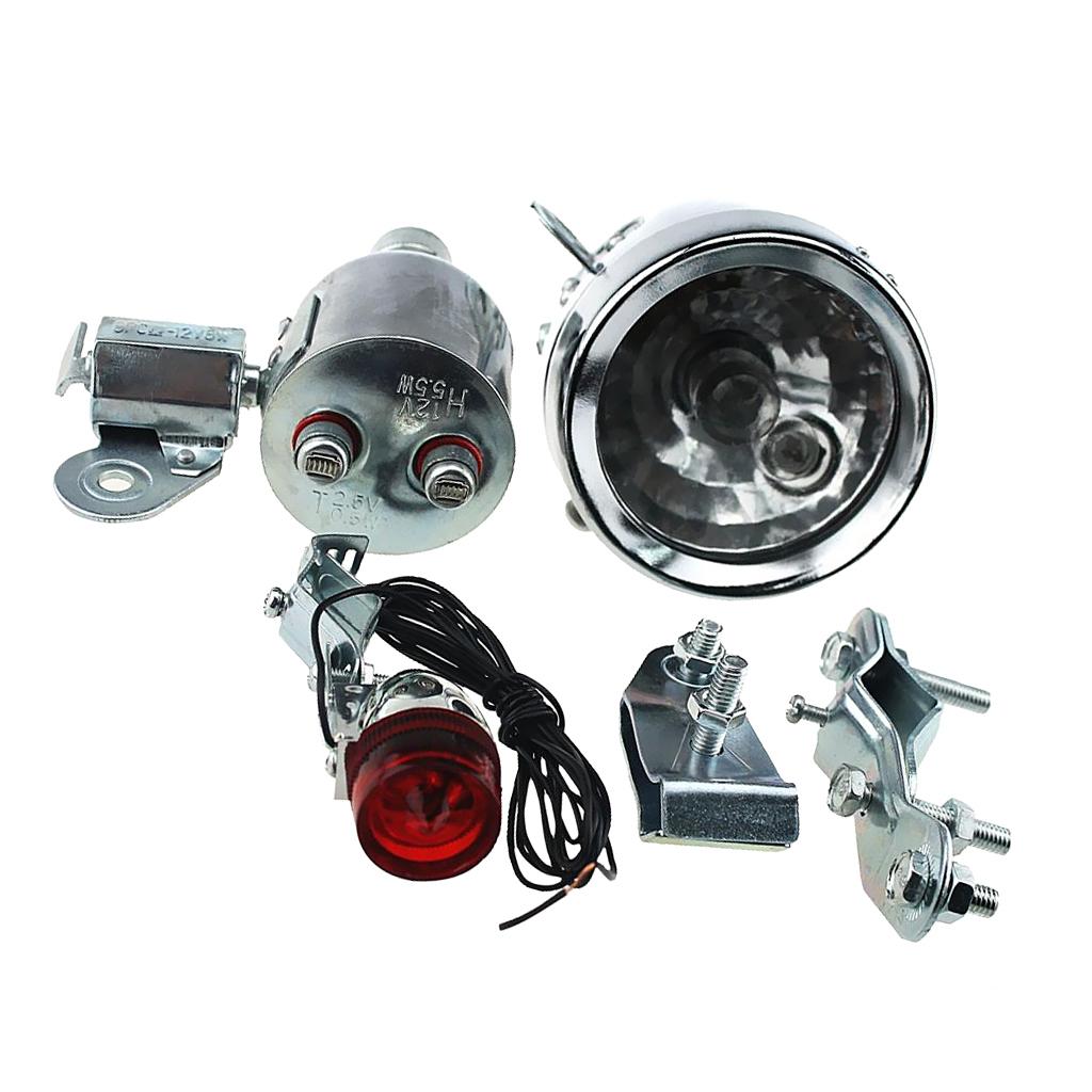 Bike Dynamo Light - Motorized Bike 12V Dynamo Headlight Tail