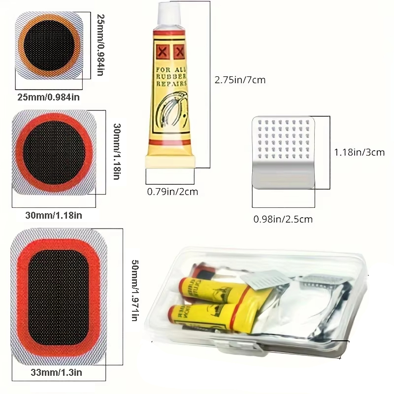 39pcs Bike Tire Repair Kit - B - Bicycle Repair Kit ulasan dan harga