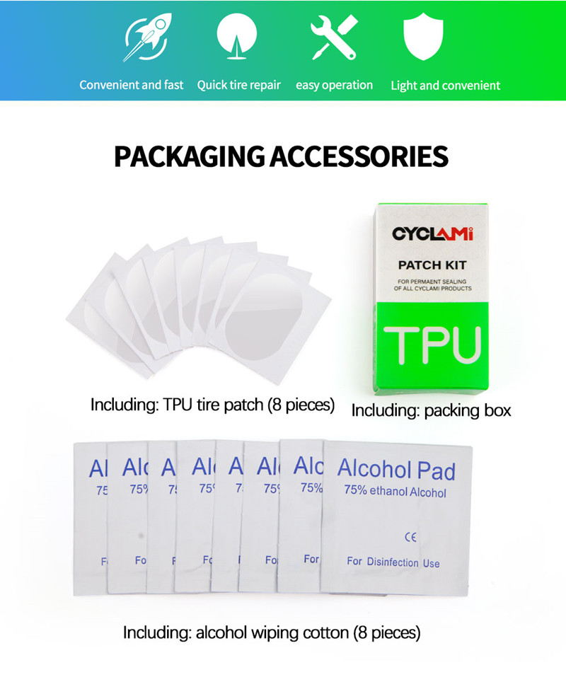 New Tire Patch For TPU Tube CY - Bicycle Repair Kit ulasan dan harga