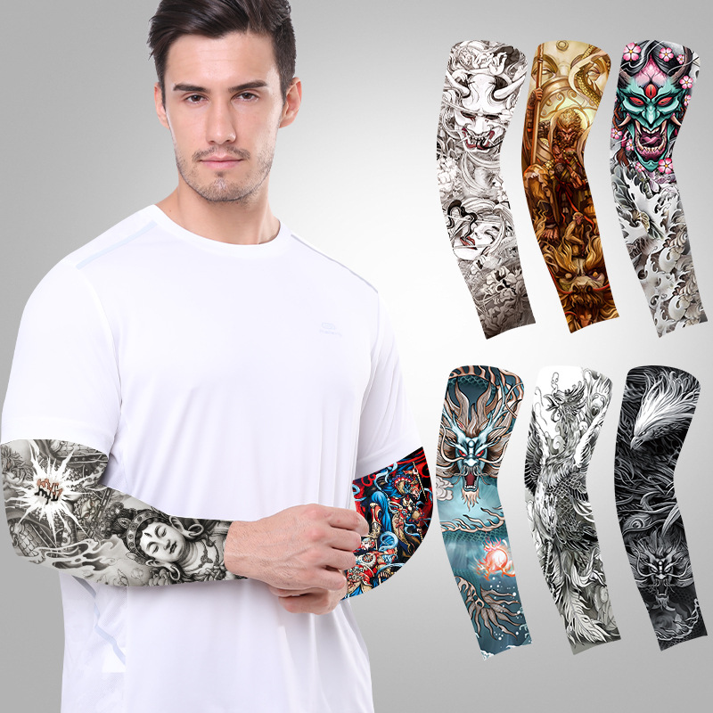 1 Pc Summer Tattoo Sleeve UV S - Cycling Gloves ulasan dan harga