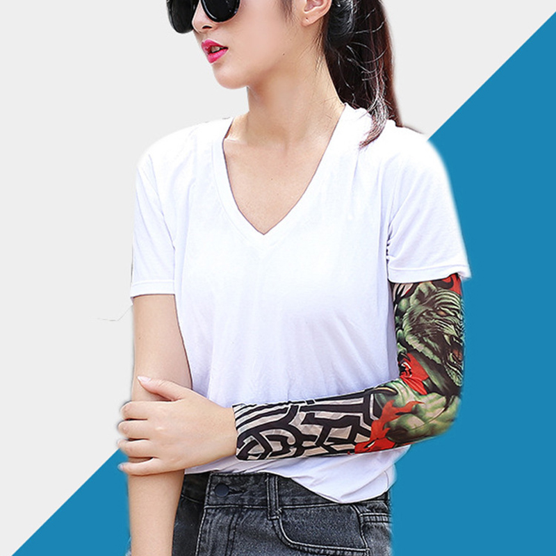 1 Pc Summer Tattoo Sleeve UV S - Cycling Gloves ulasan dan harga