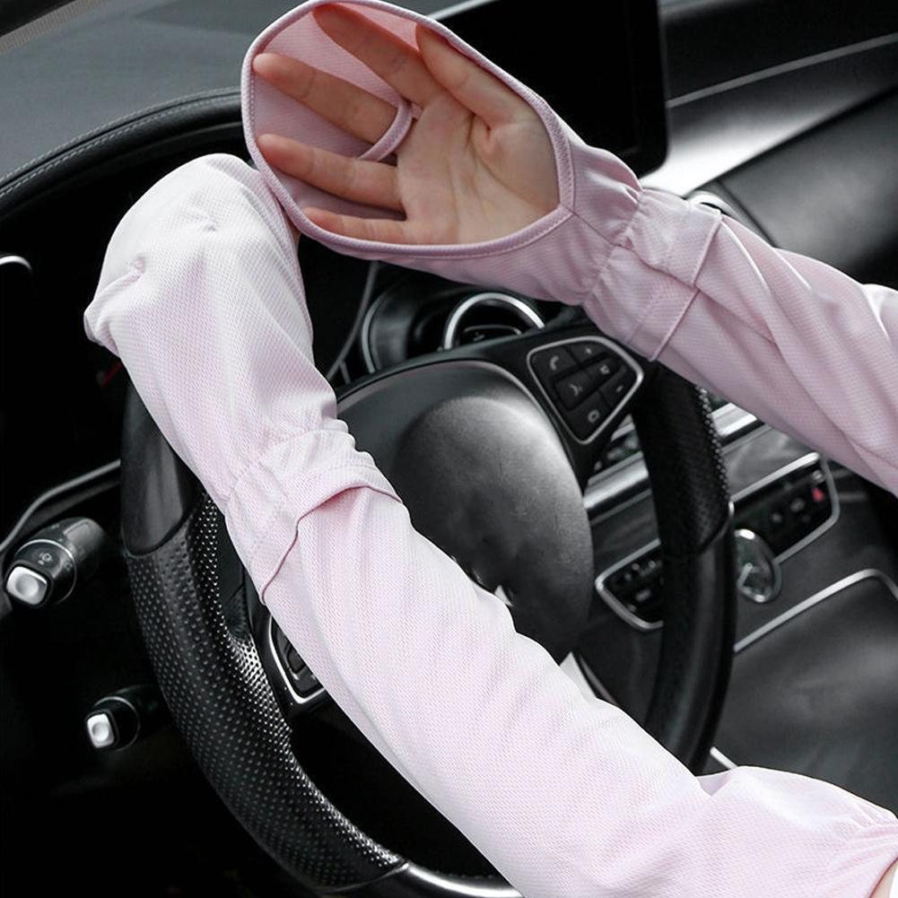 Solid Color Large Ice Silk Glo - Cycling Gloves ulasan dan harga