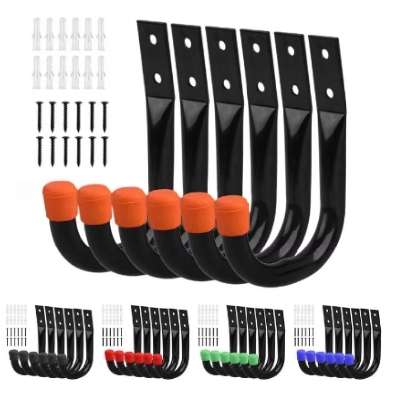 6PCS/Set Bike Wall Mount Hooks - Cycling Gear Wall Storage ulasan dan harga