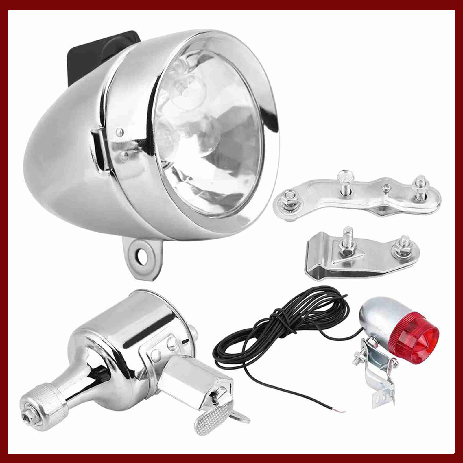 12V 6W Friction Generator Dyna - Bike Dynamo Light ulasan dan harga