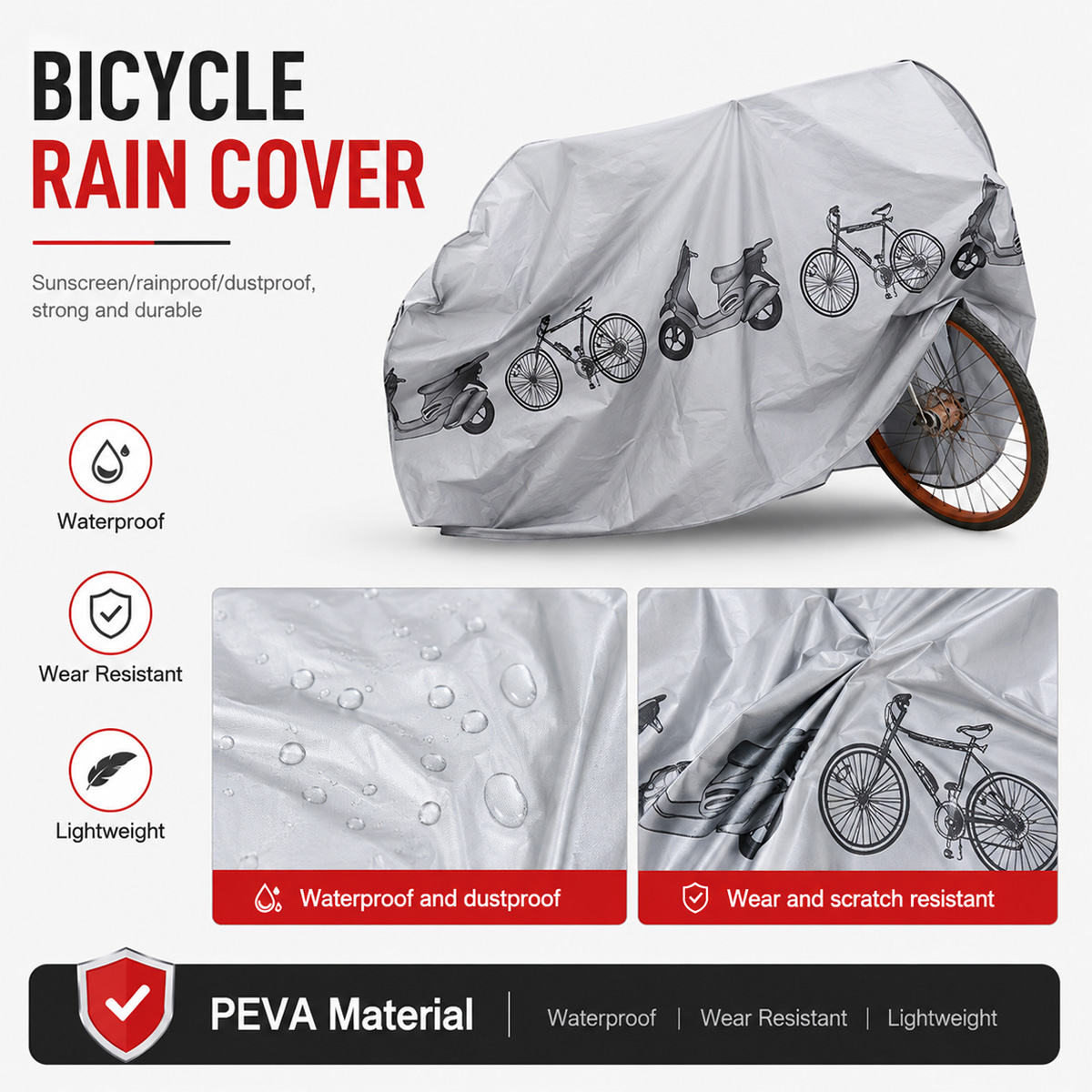 PINMOAP Universal Bicycle Rain - Cycling Gear Travel Bag ulasan dan harga