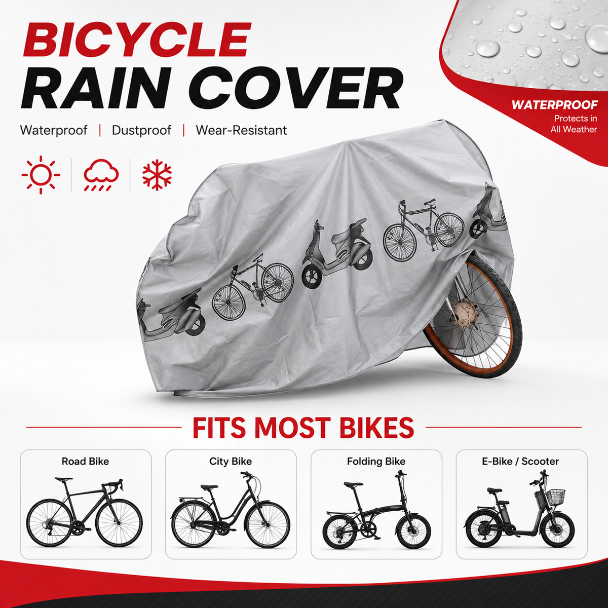 PINMOAP Universal Bicycle Rain - Cycling Gear Travel Bag ulasan dan harga