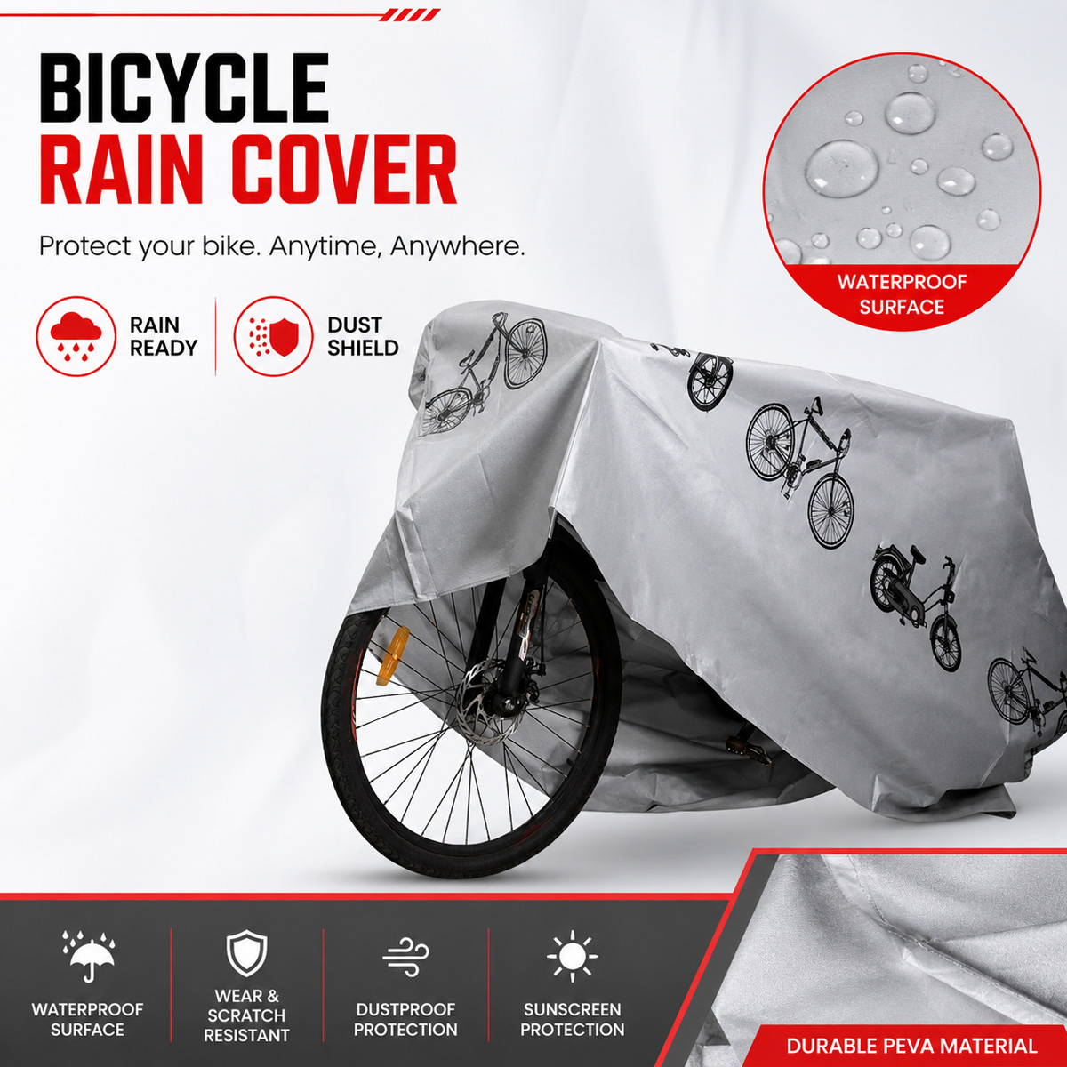 PINMOAP Universal Bicycle Rain - Cycling Gear Travel Bag ulasan dan harga