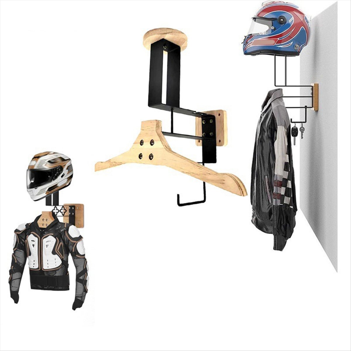 New arrival  Motorcycle Wooden - Cycling Gear Wall Storage ulasan dan harga