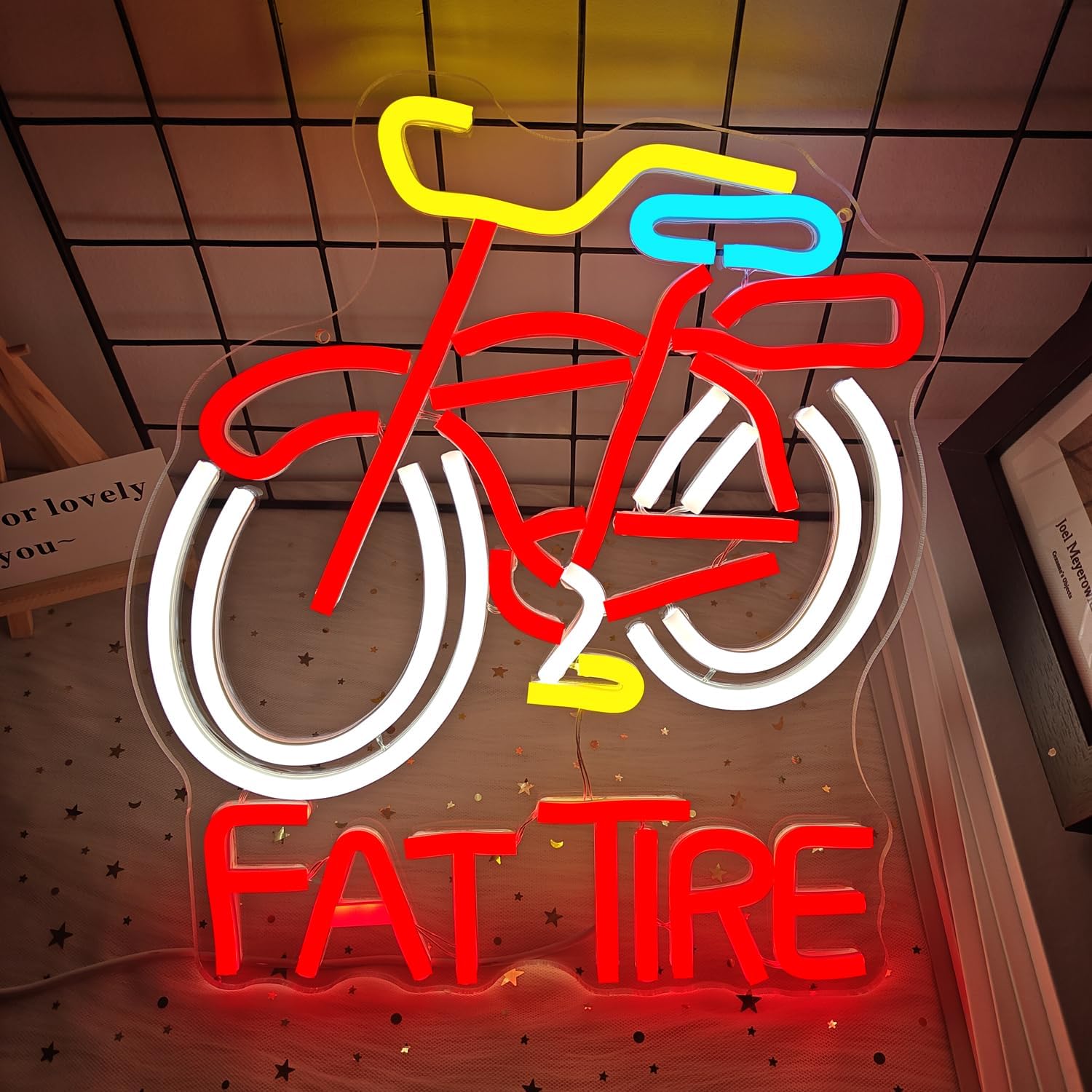 Fat Tire Bike LED Neon Sign US - Cycling Gear Shop ulasan dan harga