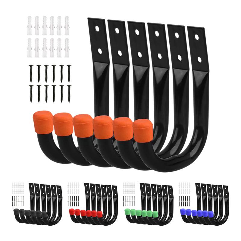 6PCS/Set Bike Wall Mount Hooks - Cycling Gear Wall Storage ulasan dan harga