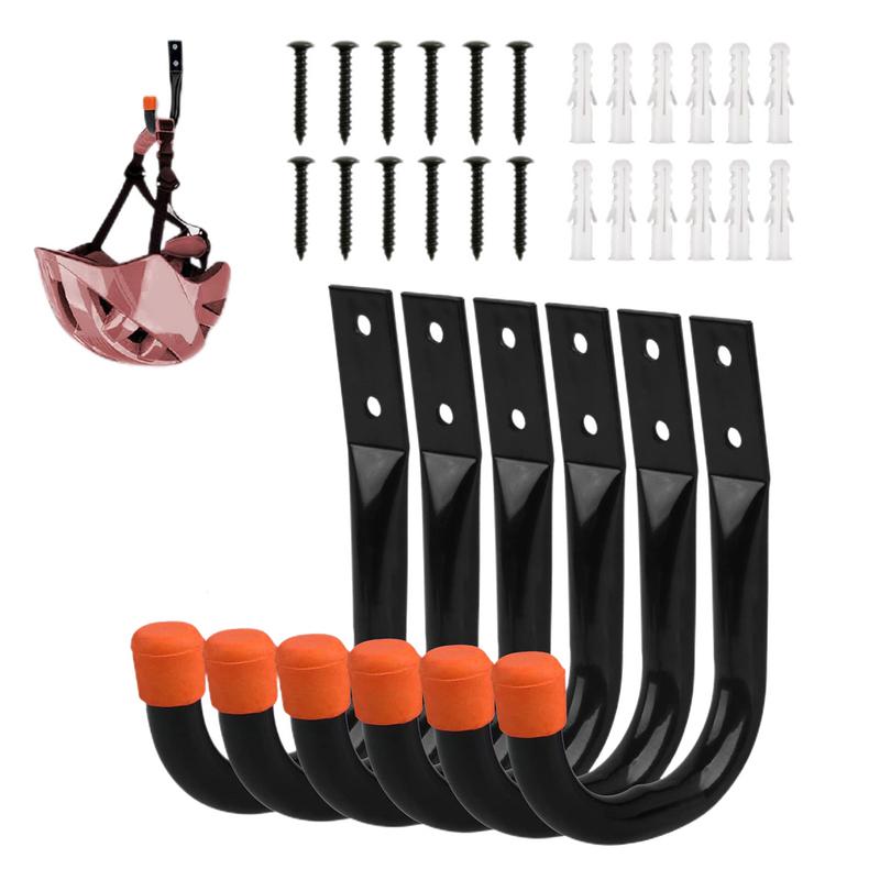 6PCS/Set Bike Wall Mount Hooks - Cycling Gear Wall Storage ulasan dan harga