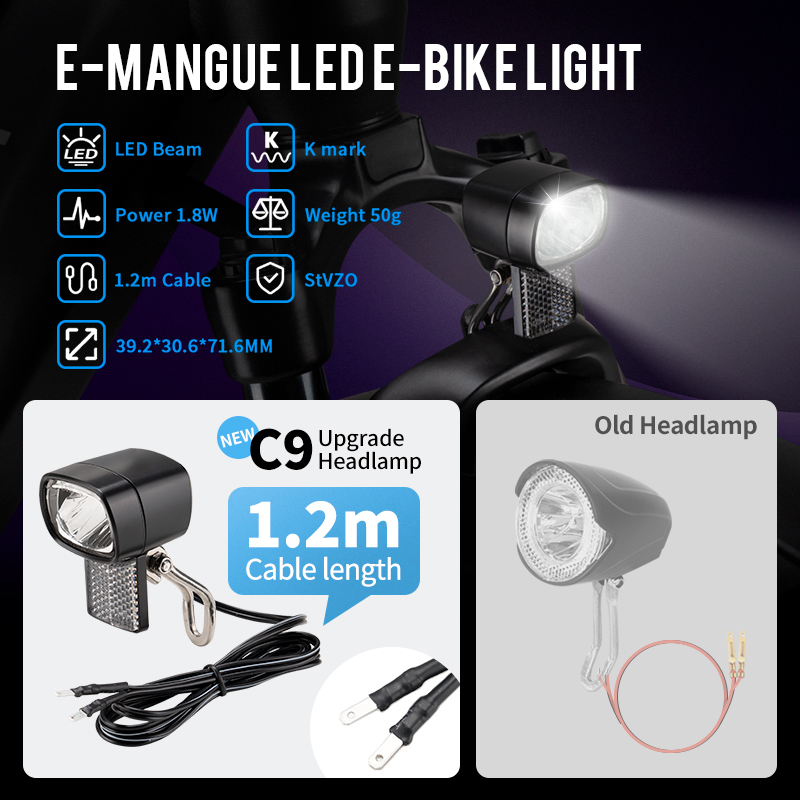 E-Bike Dynamo Headlight Front  - Bike Dynamo Light ulasan dan harga