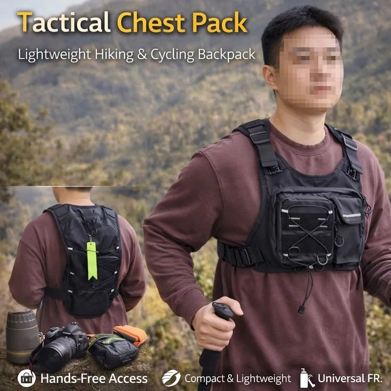 2026 New Tactical Vest Chest B - Cycling Gear Duffle ulasan dan harga