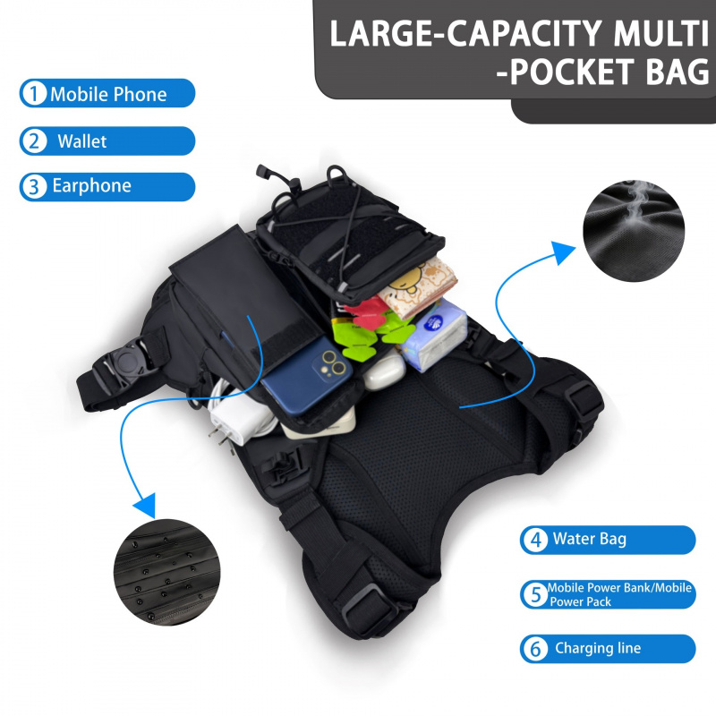 2026 New Tactical Vest Chest B - Cycling Gear Duffle ulasan dan harga