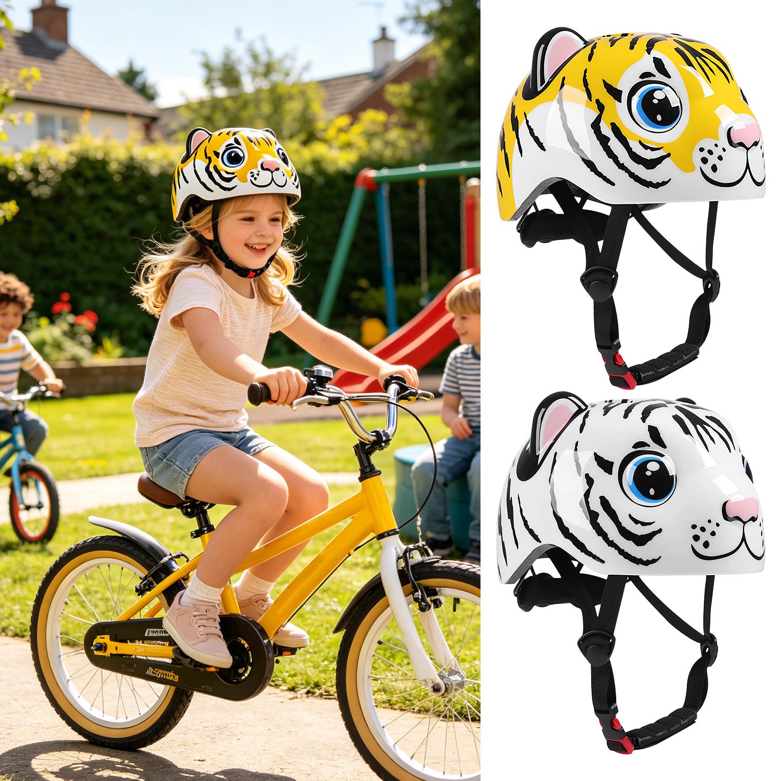 Kids Helmet Tiger Pattern Adju - Cycling Gear For Commuting ulasan dan harga