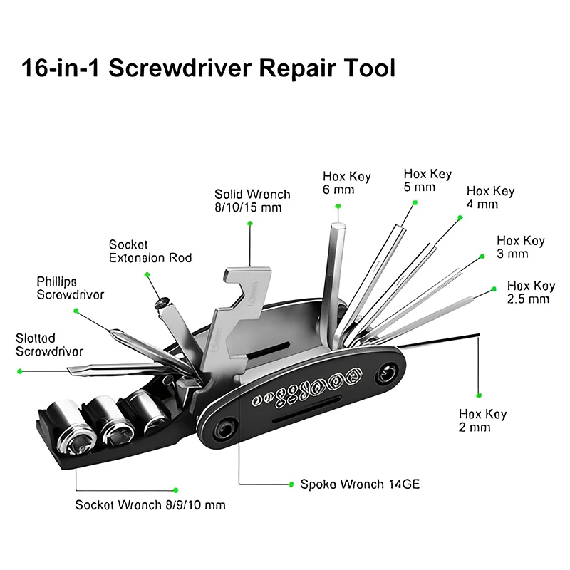 Portable Bicycle Repair Tools  - Bicycle Repair Kit ulasan dan harga