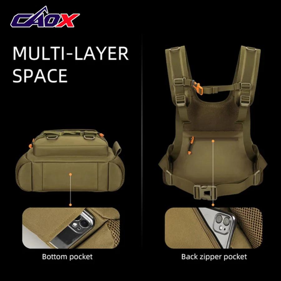 Fishing Lure Front Chest Vest  - Cycling Gear Duffle ulasan dan harga