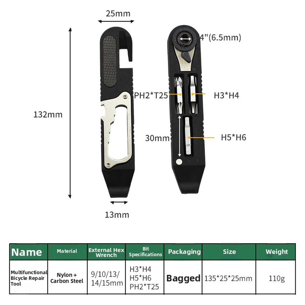 Portable Bicycle Repair Tool K - Bicycle Repair Kit ulasan dan harga