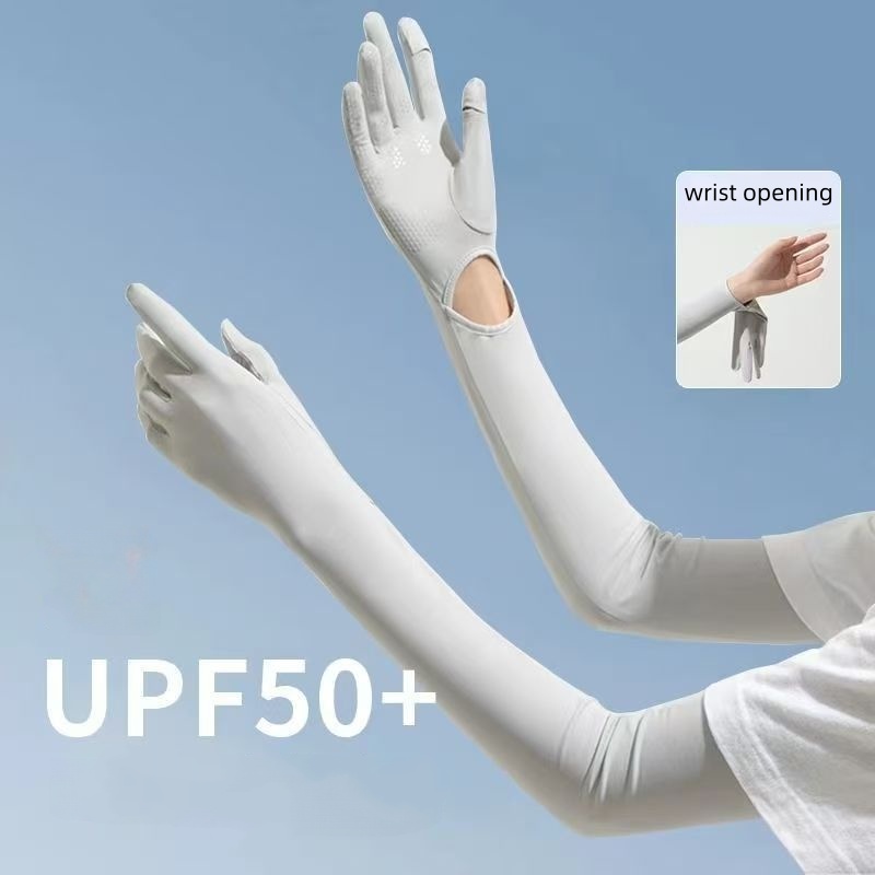 UPF50+ Ice Silk Sun Protection - Cycling Gloves ulasan dan harga
