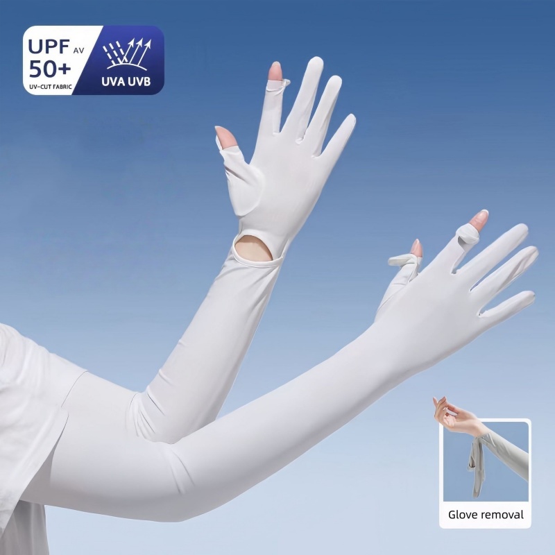 UPF50+ Ice Silk Sun Protection - Cycling Gloves ulasan dan harga