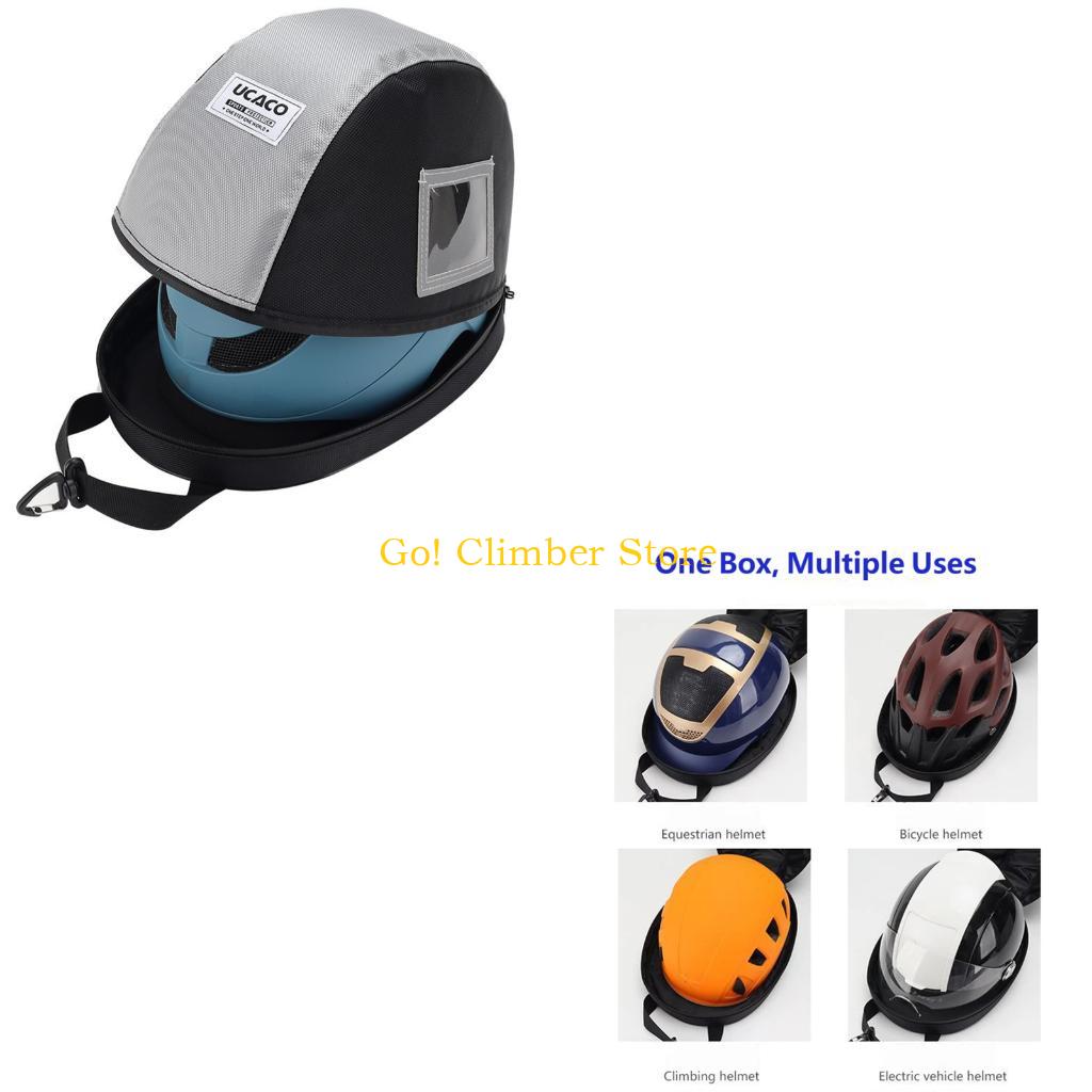 Q84C Padded Helmet Carrying Ba - Cycling Gear Travel Bag ulasan dan harga