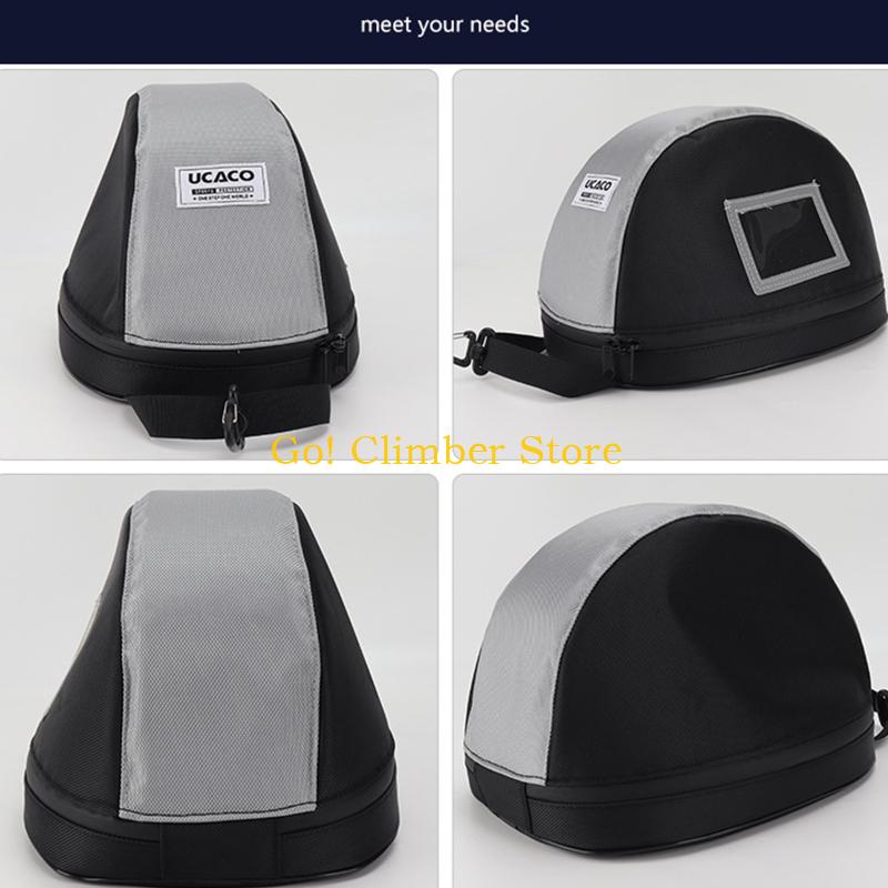 Q84C Padded Helmet Carrying Ba - Cycling Gear Travel Bag ulasan dan harga